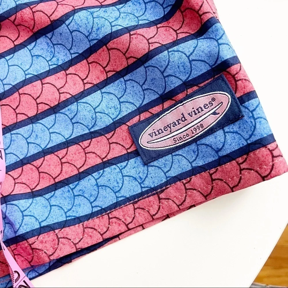 Vineyard Vines Men’s 9” Angler Stripe Board Shorts Waist 32 New